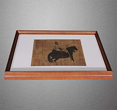 容县书画装裱配框服务案例